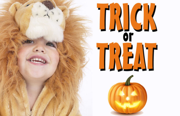 Trick or treat times in the area